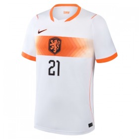 Camisola Holanda Frenkie de Jong 21 Criança Equipamento Alternativa Mundial de 2026 Manga Curta