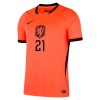 Camisola Holanda Frenkie de Jong 21 Equipamento Principal Mundial de 2026 Manga Curta