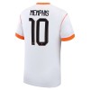Camisola Holanda Memphis 10 Criança Equipamento Alternativa Mundial de 2026 Manga Curta