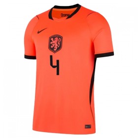 Camisola Holanda Virgil 4 Equipamento Principal Mundial de 2026 Manga Curta