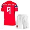 Camisola Noruega Haaland 9 Criança Equipamento Principal Mundial de 2026 Manga Curta