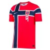 Camisola Noruega Haaland 9 Equipamento Principal Mundial de 2026 Manga Curta
