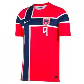 Camisola Noruega Haaland 9 Equipamento Principal Mundial de 2026 Manga Curta