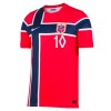 Camisola Noruega Odegaard 10 Criança Equipamento Principal Mundial de 2026 Manga Curta