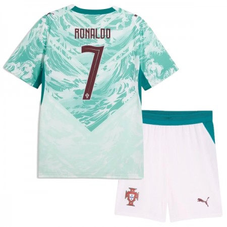 Camisola Portugal Ronaldo 7 Criança Equipamento Alternativa Mundial de 2026 Manga Curta