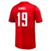 Camisola Canadá Davies 19 Equipamento Principal Mundial de 2026 Manga Curta