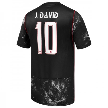 Camisola Canadá J. David 10 Equipamento Alternativa Mundial de 2026 Manga Curta