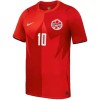 Camisola Canadá J. David 10 Equipamento Principal Mundial de 2026 Manga Curta
