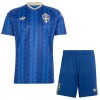 Camisola Suécia Criança Equipamento Alternativa Mundial de 2026 Manga Curta