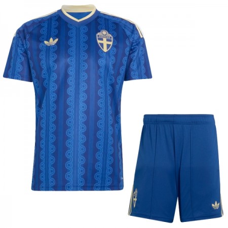Camisola Suécia Criança Equipamento Alternativa Mundial de 2026 Manga Curta