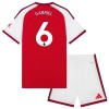 Camisola Arsenal Gabriel 6 Criança Equipamento Principal 2026-27 Manga Curta
