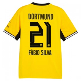 Camisola Borussia Dortmund Fabio Silva 21 Equipamento Principal 2026-27 Manga Curta
