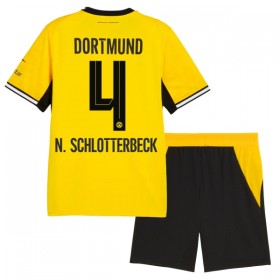 Camisola Borussia Dortmund N. Schlotterbeck 4 Criança Equipamento Principal 2026-27 Manga Curta
