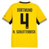Camisola Borussia Dortmund N. Schlotterbeck 4 Equipamento Principal 2026-27 Manga Curta