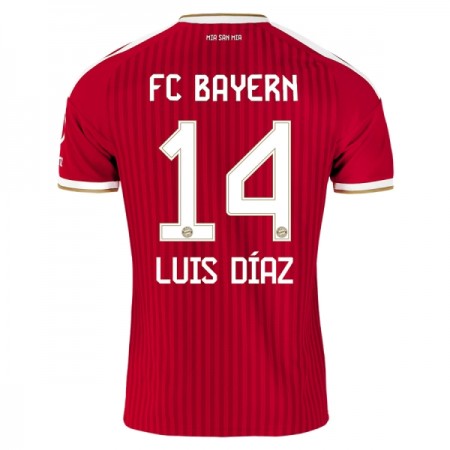 Camisola FC Bayern München Luis Diaz 14 Equipamento Principal 2026-27 Manga Curta