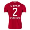 Camisola FC Bayern München Upamecano 2 Equipamento Principal 2026-27 Manga Curta