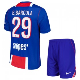 Camisola Paris Saint-Germain Bradley Barcola 29 Criança Equipamento Principal 2026-27 Manga Curta