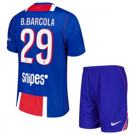Camisola Paris Saint-Germain Bradley Barcola 29 Criança Equipamento Principal 2026-27 Manga Curta