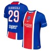 Camisola Paris Saint-Germain Bradley Barcola 29 Equipamento Principal 2026-27 Manga Curta