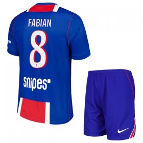 Camisola Paris Saint-Germain Fabian 8 Criança Equipamento Principal 2026-27 Manga Curta