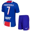 Camisola Paris Saint-Germain Kvaratskhelia 7 Criança Equipamento Principal 2026-27 Manga Curta