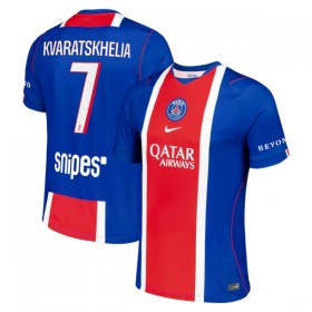 Camisola Paris Saint-Germain Kvaratskhelia 7 Equipamento Principal 2026-27 Manga Curta
