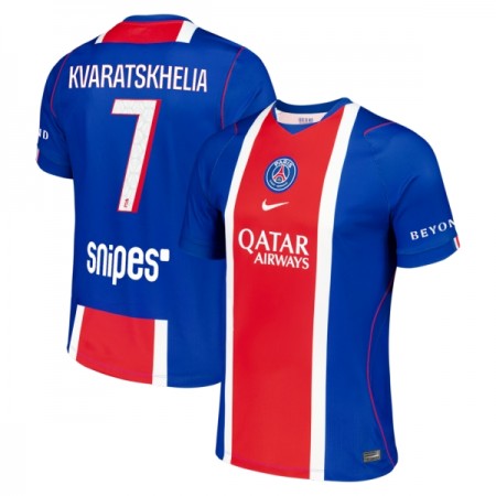 Camisola Paris Saint-Germain Kvaratskhelia 7 Equipamento Principal 2026-27 Manga Curta