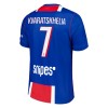 Camisola Paris Saint-Germain Kvaratskhelia 7 Equipamento Principal 2026-27 Manga Curta