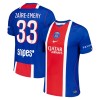 Camisola Paris Saint-Germain Zaire Emery 33 Equipamento Principal 2026-27 Manga Curta