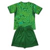 Camisola Brasil Guarda Redes Criança Equipamento Principal Mundial de 2026 Verde Manga Curta