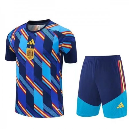Camisola Espanha Pre-Match Criança Mundial de 2026 Manga Curta