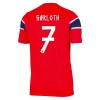 Camisola Noruega Sorloth 7 Equipamento Principal Mundial de 2026 Manga Curta
