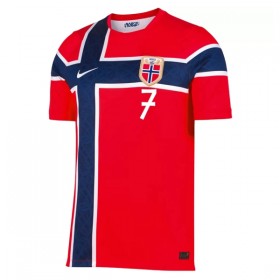 Camisola Noruega Sorloth 7 Equipamento Principal Mundial de 2026 Manga Curta