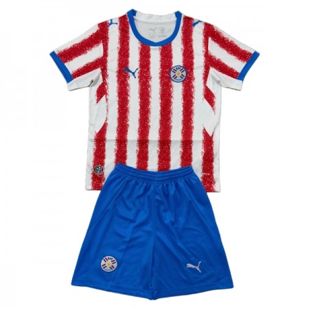 Camisola Paraguai Criança Equipamento Principal Mundial de 2026 Manga Curta