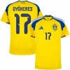 Camisola Suécia Gyokeres 17 Equipamento Principal Mundial de 2026 Manga Curta