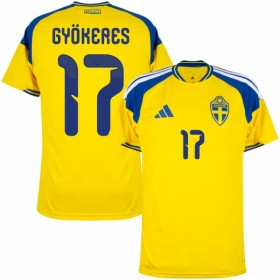 Camisola Suécia Gyokeres 17 Equipamento Principal Mundial de 2026 Manga Curta