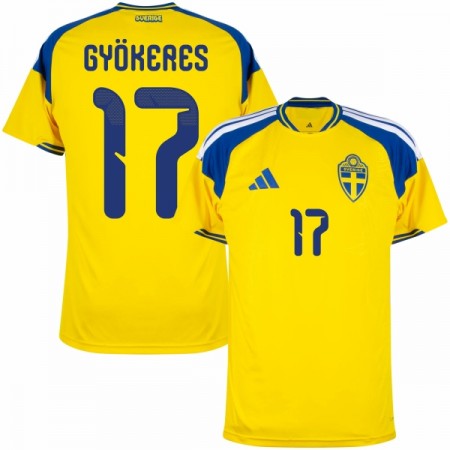 Camisola Suécia Gyokeres 17 Equipamento Principal Mundial de 2026 Manga Curta