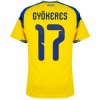 Camisola Suécia Gyokeres 17 Equipamento Principal Mundial de 2026 Manga Curta