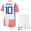Camisola Croácia Modrić 10 Criança Equipamento Principal Mundial de 2026 Manga Curta