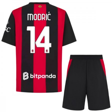 Camisola AC Milan Modrić 14 Criança Equipamento Principal 2026-27 Manga Curta