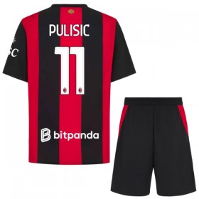 Camisola AC Milan Pulisic 11 Criança Equipamento Principal 2026-27 Manga Curta