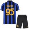 Camisola Inter de Milão Bastoni 95 Criança Equipamento Principal 2026-27 Manga Curta