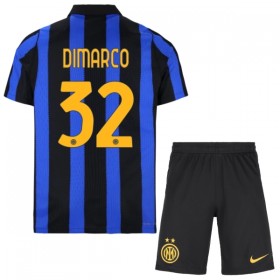Camisola Inter de Milão Dimarco 32 Criança Equipamento Principal 2026-27 Manga Curta