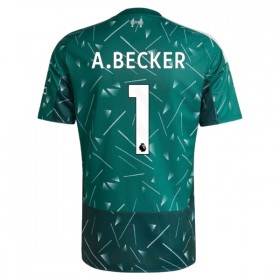 Camisola Liverpool A. Becker 1 Guarda Redes Equipamento Principal 2026-27 Verde Manga Curta