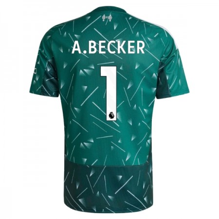 Camisola Liverpool A. Becker 1 Guarda Redes Equipamento Principal 2026-27 Verde Manga Curta