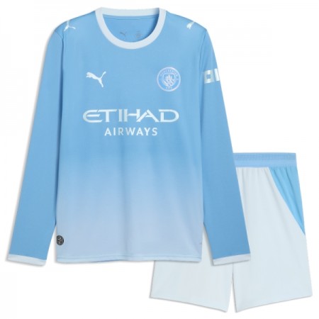 Camisola Manchester City Criança Equipamento Principal 2026-27 Manga Comprida