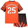 Camisola Manchester City Donnarumma 25 Guarda Redes Criança Equipamento 3ª 2026-27 Laranja Manga Curta