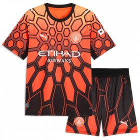 Camisola Manchester City Donnarumma 25 Guarda Redes Criança Equipamento 3ª 2026-27 Laranja Manga Curta
