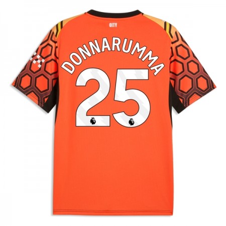 Camisola Manchester City Donnarumma 25 Guarda Redes Equipamento 3ª 2026-27 Laranja Manga Curta