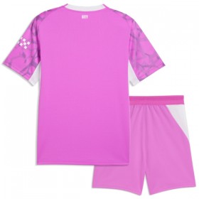 Camisola Manchester City Guarda Redes Criança Equipamento Alternativa 2026-27 Rosa Manga Curta